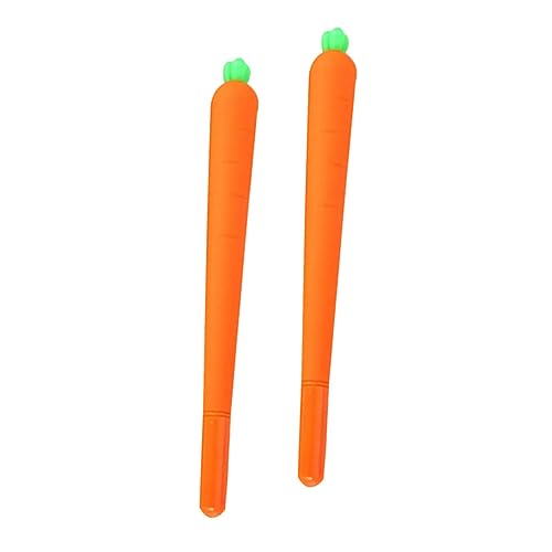 DIYEAH 1 Satz Karotte Gel Stift Pflanzliche Gelstifte Tintenroller Neuartige Tintenstifte Lustiger Filzstift Karotten-schreibstift Kugelschreiber Kinderzeichenstift Orange Kieselgel 2st von DIYEAH