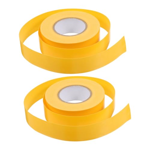 DIYEAH 1 Satz Kein Klebeband Farbiges Packband Farbiges Band Dekoratives Klebeband Nützliches Markierungsband Gelbes Markierungsband Dünnes Markierungsband Etikettenband Pvc Yellow 2st von DIYEAH