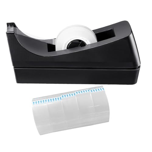 DIYEAH 1 Satz Klebebandabroller Klebebandspender Für Das Büro Tape Dispenser Schreibtisch Niedlich Automatischer Bandspender Klebeband-spender-schreibtisch Washi-tape-spender Black Abs von DIYEAH