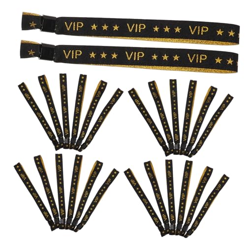 DIYEAH 1 Satz Konzertarmband Musikalische Gastgeschenke Messarmbänder Aktivitätsarmband Konzertbands Karnevalsarmbänder Abstimmungsarmband Vip-party-armbänder Handband Polyester 50 Stück von DIYEAH