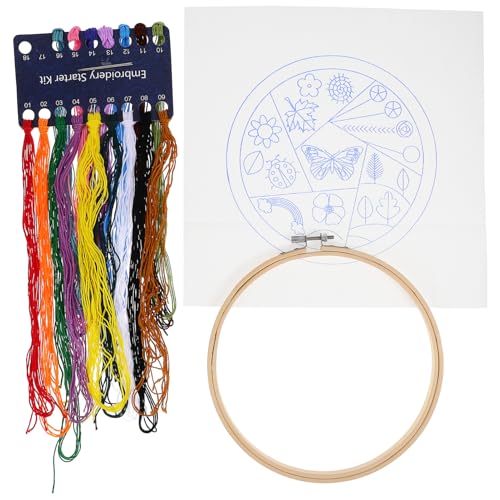 DIYEAH 1 Satz Kreuzstich Nähen Bausätze Bausatz embroidery kit embroidery set embroidery needle embroidery thread embroidery fabric Stoffmalerei Strickzeug DIY-Strickpakete Polyester von DIYEAH