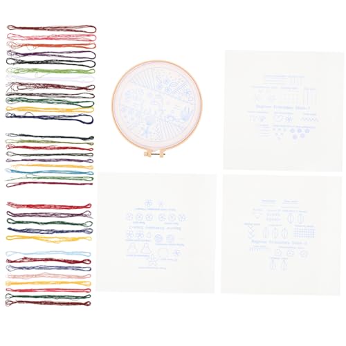 DIYEAH 1 Satz Kreuzstich Stickset Kreuzstich-Set Kunst-Kit Stickerei Kerzenherstellung Kit embroidery kit embroidery set Stichpaket für den Anfang Material zum Sticken Polyester von DIYEAH