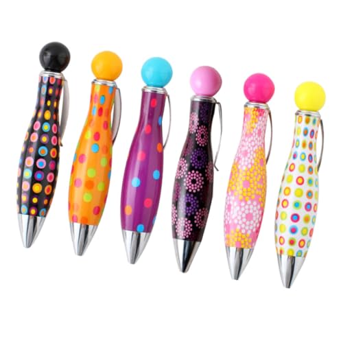 DIYEAH 1 Satz Kurzer Twisting Bowling Fat Kugelschreiber Blau 6stk Schreibkladde Ballpoint Pen Blauer Stift Farbige Stifte Kugelschreiber in Bowlingform Neuheit Bowlingstifte Plastik 6st von DIYEAH