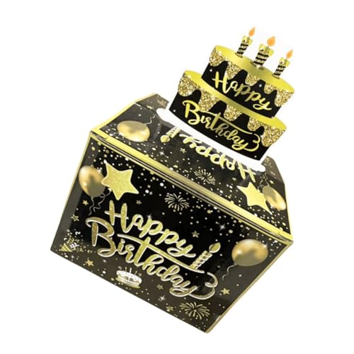 DIYEAH 1 Satz Lotterie-geschenkbox Glückliches Kit Geldabholung Zum Geburtstag Herausziehen Geburtstagsgeld Geburtstage Alles Zum Geburtstag Geld Geldkuchen-ausziehset Papier von DIYEAH