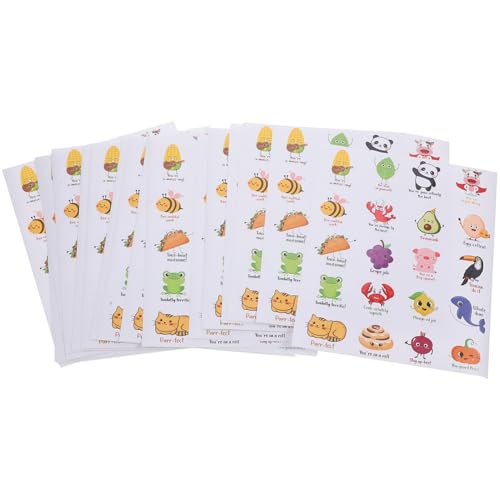 DIYEAH 1 Satz Lustige Aufkleber Herbstaufkleber Für Schaumstoffaufkleber Für Kinderzimmer Sticker Scrapbooking Sticker Kawaii-aufkleber Aufkleber Süß Pvc 20 Blatt von DIYEAH