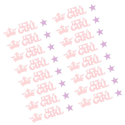 DIYEAH 1satz Festliche Konfetti Tischdeko Für Babyparty Mädchen Gender Reveal Dekoration Mit Kronen Und Sternmotiven Für Taufen Und Feiern DIYEAH 1satz Festliche Konfetti Tischdeko Für Babyparty Mädchen Gender Reveal Dekoration Mit Kronen Und Sternmotiven Für Taufen Und Feiern von DIYEAH