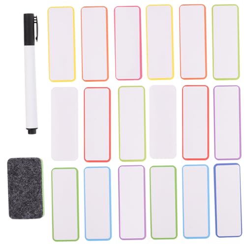 DIYEAH 1 Satz Magnetische Etiketten Schließfachmagnete Namensschilder Whiteboard Magnete Kühlschrank Whiteboard Aufkleber Trocken Abwischbare Token Whiteboard Klebeband 60 Stück von DIYEAH