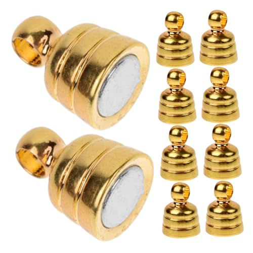 DIYEAH 1 Satz Magnetschnalle Schmuck Magnetverschluss Schmuck Magnetverschlüsse Magnetische Schmuckverschlüsse Magnetischer Halskettenverschluss Schmuck Diy Zubehör Kupfer Golden 5st von DIYEAH