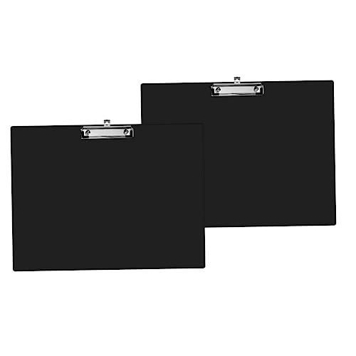 DIYEAH 1 Satz Malerei Schiene Reißbrett Tabloid-zwischenablage Klemmbrett Mit Speicher Write Board Clipboard Zeichenbrett Für Den Haushalt Professionelles Zeichenbrett Plastik Black 2st von DIYEAH