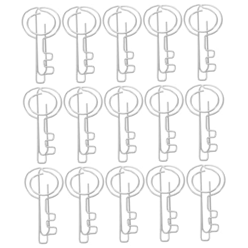 DIYEAH 1 Satz Mappe Dokumentenklammern Aus Metall Briefumschlag-clips Sammelalben Machen Büroklammern Wichtige Büroklammern Dekorative Clips Büroklammern Aus Metall Silver Eisen 20st von DIYEAH