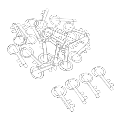 DIYEAH 1 Satz Mappe Papierverschlüsse Buch Büroklammer Stift Büroklammern Aus Draht Planer-clips Umschläge Clips Zettelhalter Aus Papier Dokumentenklammern Aus Metall Eisen Silver 20st von DIYEAH