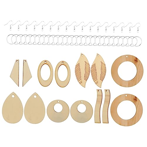 DIYEAH 1 Satz Material Für Ohrringe Creolen Spinner Ohrringe Perlen Muschelarmbänder Gold Edelstein Kit Ohrstecker Charms Silber Haken Des Deckels Medaillon Ohrring Rohling 70 Stück von DIYEAH