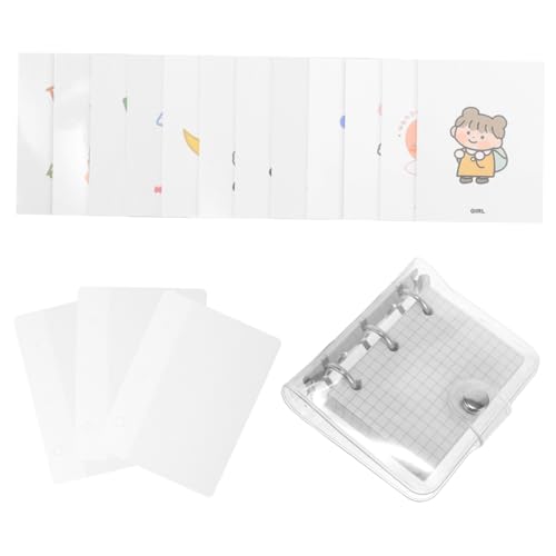 DIYEAH 1 Satz Mini-notizbuch Mini-notizblock Planerordner Taschen-notizbücher, Groß Kippen Tragbarer Kleiner Notizblock Winzig Kleine Gewichte Drei-ring-ordner Mini-ordner Silver Papier von DIYEAH