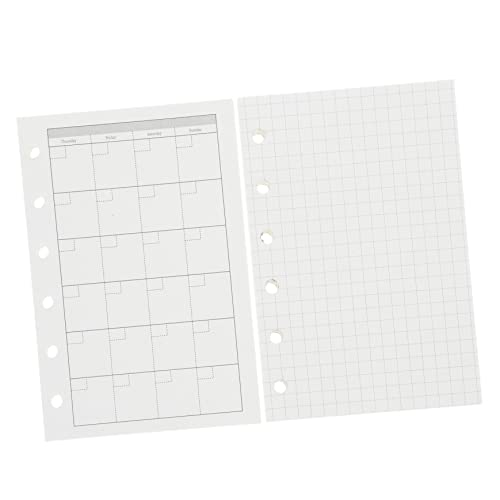 DIYEAH 1 Satz Mini-ordner Write Board Scrapbook Binderclips Kreatives Notizbuch Süße Büroklammern Liste Notizbuch Mit Loseblatt-binder Glatt Schreibende Notizblöcke Papier Weiß 4 Stück von DIYEAH