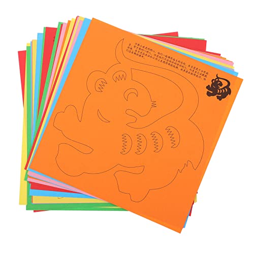 DIYEAH 1 Satz Papierschneiden zum Frühlingsfest Origami-Papier für Bastelpapier selber machen bastelset basteln für kid toys DIY-Papier Scherenschnitt-Set für von DIYEAH