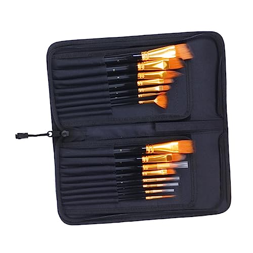 DIYEAH 1 Satz Pinselset Palette Prang Halter Bausatz Reinigungsbürste für Autoölfilme Gel acrylstifte Steine bemalen schulsachen Holzgriff Pinsel Zeichnenpinsel Bastelpinsel Oxford-Stoff von DIYEAH