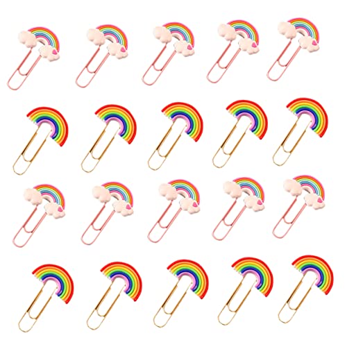 DIYEAH 1 Satz Regenbogen-büroklammer Klein Bunt Größe Pastell Büroklammern Papier Büroklammern Gefärbt Dekorativ Kreativ Geformte Büroklammern Neuartige Büroklammern Pvc 20 Stück DIYEAH 1 Satz Regenbogen-büroklammer Klein Bunt Größe Pastell Büroklammern Papier Büroklammern Gefärbt Dekorativ Kreativ Geformte Büroklammern Neuartige Büroklammern Pvc 20 Stück von DIYEAH