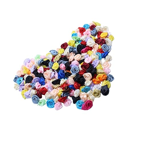 DIYEAH 1 Satz Rosen Blumen Material Gefälscht Tulpen Hochzeit Girlande Braut Bandblumenapplikationen Armbandperlen Aus Ton Blumen-ton-perlen Florist Party Strauß Schleife 150 Stück von DIYEAH