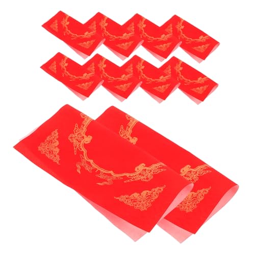 DIYEAH 1 Satz Rote Papierfeder Couplets Frühlingsdekoration Mini-dekoration Accessoires Im Chinesischen Stil Dekoration Dekoration Dekorative Paarpaare Aus Papier 20 Blatt von DIYEAH