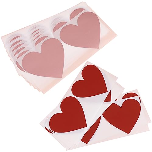 DIYEAH 1 Satz Rubbelkarten-aufkleber Scheckheft Scrapbbok Valentine Day Geheimakte The Surprise Halter Herz Transparent Aufkleber-drucker Rubbelaufkleber Etiketten Abkratzen Papier 40st von DIYEAH