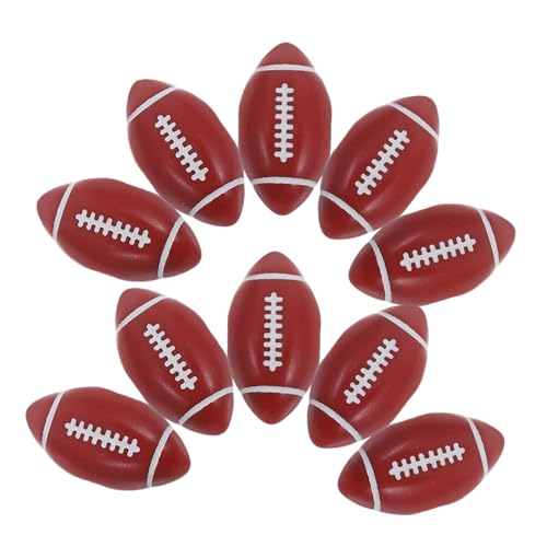 DIYEAH 1 Satz Rugby-perlenzubehör Fußball-armbandanhänger Fußball-charms Fußball-ohrringe Fußballperlen Für Die Schmuckherstellung Fußballanhänger Für Armbänder Acryl 50 Stück von DIYEAH