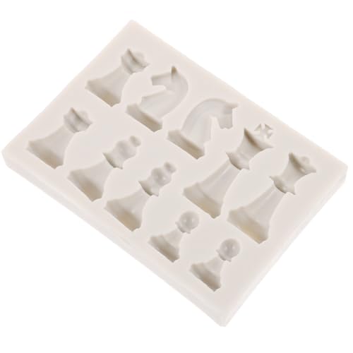 DIYEAH 1 Satz Schach-DIY-Form Schlüsselanhänger-Bastelset Silikonformen Betonform Schachfiguren Dekoration Schachfigurenform Formen für Schach Formen zur Schachherstellung Kieselgel von DIYEAH