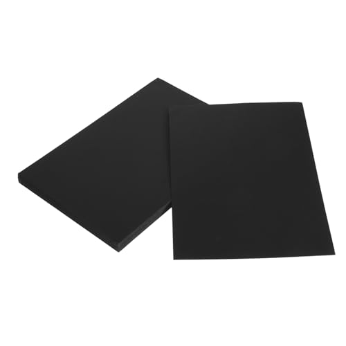 DIYEAH 1 Satz Schalldämpfung Schwarzer Karton Bastelpapier Zeichenpapier Scrapbooking-papier Schwarzes Papier Für Scrapbooking Halloween-karton Papierordner Schwarze Karte Black 50 Stück von DIYEAH