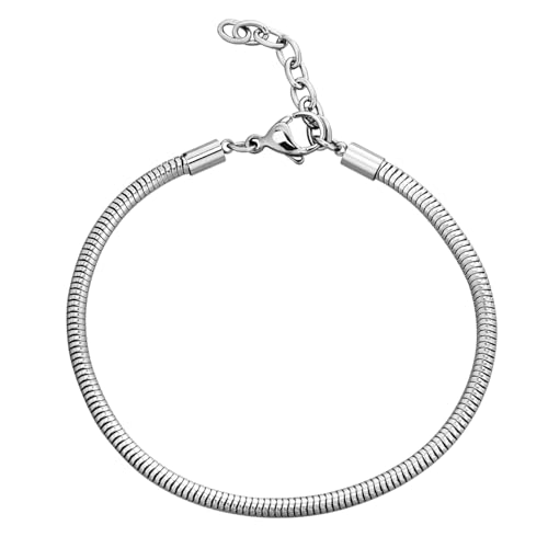 DIYEAH 1 Satz Schlangenknochenarmband Halsketten Umschalten Silberarmband für Männer Reize armband für frauen geburtstagsgeschenk herren armband Bettelarmbänder für Mädchen Papier Silver von DIYEAH