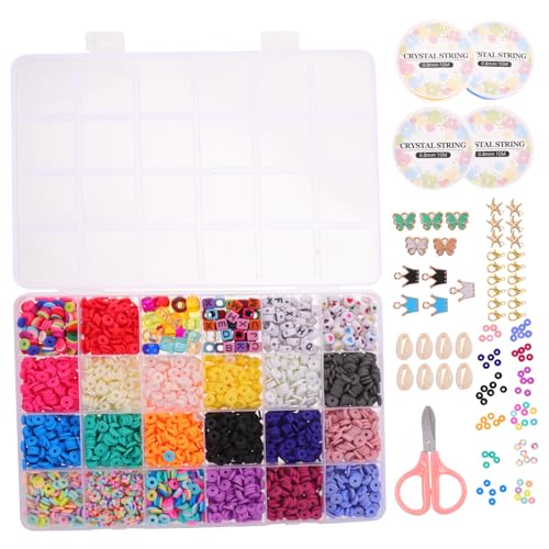 DIYEAH 1 Satz Schmuckzubehör Zappeln Quetschperlen Zange Perlen-kits Kit Zur Schmuckherstellung Perlen Für Die Herstellung Von Armbändern Kleine Perlen Bausätze Bausatz Nylon von DIYEAH