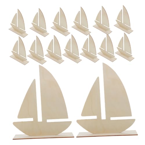 DIYEAH 1 Satz Segelboot-malschablone Meeresdekorationen Wohnkultur Deko-ideen Für Segelboote Marinehandwerk Segeldekorationen Pvc- Dekorationen Aus Papier Holz Beige 15st von DIYEAH