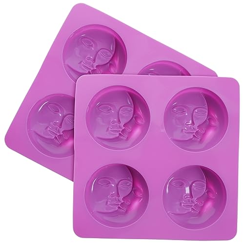 DIYEAH 1 Satz Seifenform Seifenherstellungssets Silikonform Schöne Keksform Keksbackformen Diy Formen Diy Zubehör Keksformen Backformen Aus Silikon Bonbonformen Kieselgel Violett 2st von DIYEAH