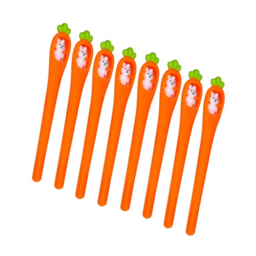 DIYEAH 1 Satz Stift Schreibwaren Gelpen Gel Roller Pen Schreibutensilien Kugelschreiber Pastell Kaninchenställe Textmarker Schlichtes Federmäppchen Süße Schulsachen Plastik Orange 8st von DIYEAH