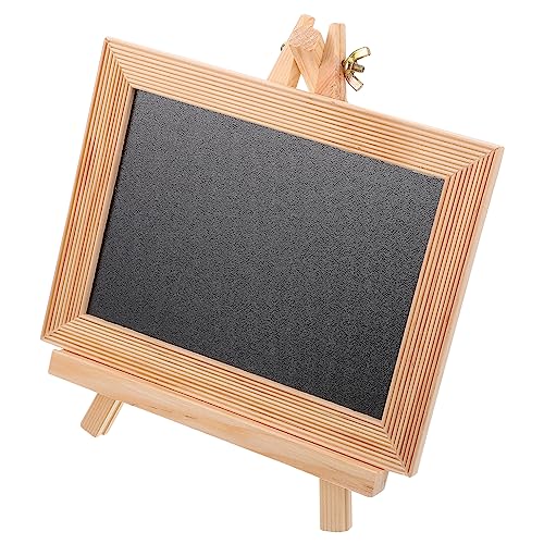 DIYEAH 1 Satz Tafel Kinder malen Zeichenbrett Kinder Staffelei Tisch Staffelei kalligraphie für kinder schreib tablet kinder bewegliche Verzierung Shop-Message-Board hölzern Black von DIYEAH