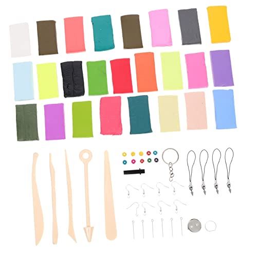 DIYEAH 1 Satz Werkzeugset Aus Ton Polymer Clay Starter-kit Lufttrockener Ton Werkzeuge Zur Herstellung Von Tonohrringen Bastelbedarf Aus Ton Modellierset Aus Ton Handguss-kit Plastik von DIYEAH