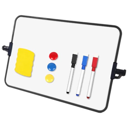 DIYEAH 1 Satz Whiteboard für den Schreibtisch Whiteboard für die Wand kleine trocken abwischbare Tafel Planke infotafel doodle board Whiteboard-Ständer Board mit Rack Radiergummi Plastik von DIYEAH