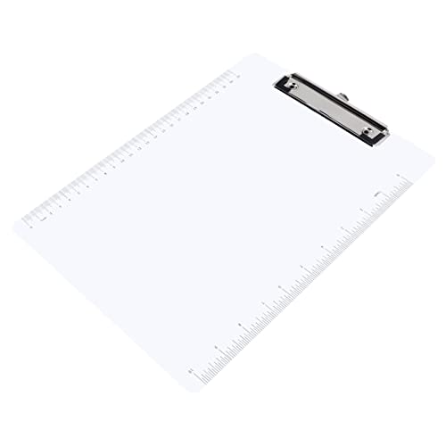 DIYEAH 1 Satz Wordpad-ordner Schreibtafel Buchstabentafel Schreibbrett Mit Messskalierung Aktentaschen Mini-zwischenablage Clips Zwischenablage Schreiben Schreibplatte Aus Acryl 6st von DIYEAH