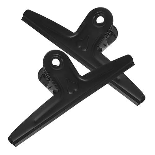 DIYEAH 1 Satz Zeichenbrett-clip Gewürzflaschen Mit Deckel Unverzichtbare Buchsenabdeckung Edelstahlclips Zeichenbrettclip Schreibwaren Mit Langem Schwanzclip Konferenz-pad-clip Black 2st von DIYEAH