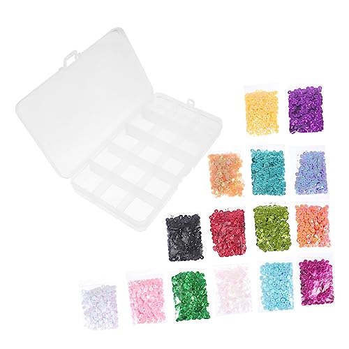 DIYEAH 1 Schachtel Dekorative Fischs chuppen Pailletten Dekoration DIY Weihnachtsbasteln Pailletten sequin pailletten basteln DIY kleidung pailletten Paillettendekore für Kleidung Plastik von DIYEAH