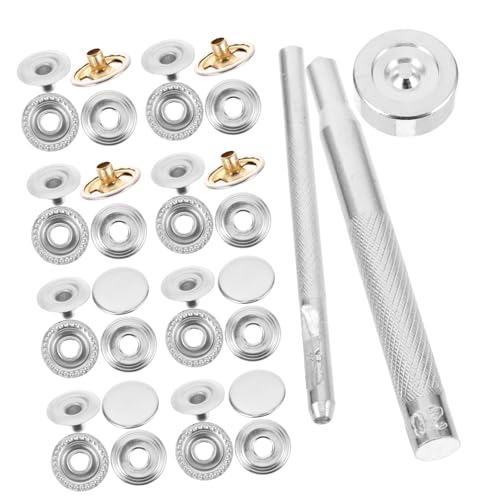 DIYEAH 1 Set Metall Druckknopfhalter Fixknöpfe Für Strickjacken Aufkleber Druckknöpfe Kabel Magnetverschlüsse Für Taschen Pins Hosenverschluss Knöpfe Verschluss Silber Edelstahl von DIYEAH