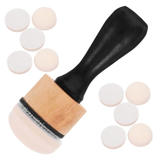 DIYEAH 1 Set Stempelschwamm Puff Schwammhalter Liner Schwämme Daubers Make Up Schwamm Pad Malschwamm Schrubber Dosierpalette Borsten Concealer Zeichenschwamm Stempel von DIYEAH