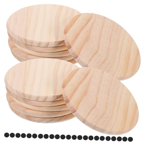 DIYEAH 1 Set Untersetzer Getränkebecher Unterlage Tassengrundplatten Holzrohlinge Zum Basteln Tassenunterlage Tassenunterlage DIY Zubehör von DIYEAH