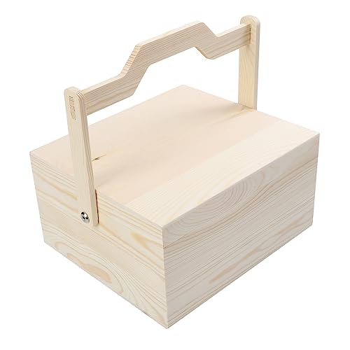 DIYEAH 1 Stück Karton Handtasche Aus Holz Faltbar Veranstalter Männer Projekt Karte Handel Kommode Werkzeug Verstauen Aus Holz Aufbewahrungsbehälter Geschenkbox Aus Holz von DIYEAH