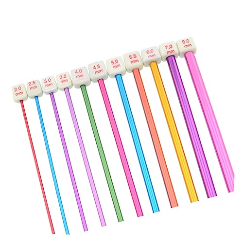 DIYEAH 1 Stück Strickwerkzeuge crochet needle hekeln nadeln crochet hooks Sachen nähen Sticknadeln Garnring gebogene Nähnadel selbst einfädelnde nadeln Einfädler Stricknadelhalter von DIYEAH