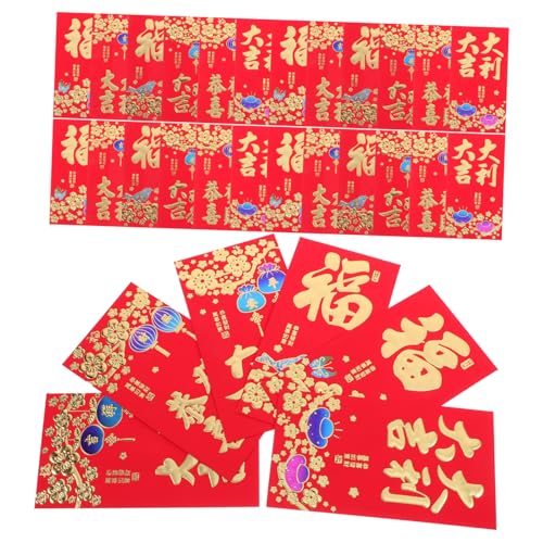 DIYEAH 10 Lai Shi Feng Hong Bao Rote Luftballons Weihnachtsteller Rotes Paket Partydekorationen Rote Geburtstagsdekoration Geburtstagsdekorationen Neujahr Rote Schwarze Luftballons Papier von DIYEAH