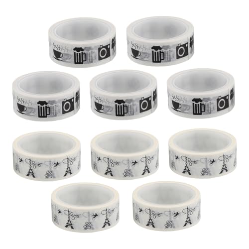 DIYEAH 10 Rollen Taschenband Aufkleber für Scrapbooking süßes Band Washi-Tape-Aufkleber Washi-Tape Vintage-Scrapbook-Zubehör Washi -Bänder Japanisches Papier DIYEAH 10 Rollen Taschenband Aufkleber für Scrapbooking süßes Band Washi-Tape-Aufkleber Washi-Tape Vintage-Scrapbook-Zubehör Washi -Bänder Japanisches Papier von DIYEAH