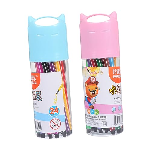 DIYEAH 10 Sätze Bürste Wassertisch Marker Waschbar Doodle-stifte Zeichenstifte Cartoon-malstifte Aquarellstifte Malstifte Selber Machen Plastik von DIYEAH