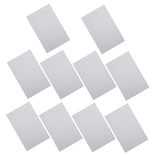 DIYEAH 10 Stk Schwamm Glitzerpapier Pinnwand Dekorationen Aufkleber Diy Material Papier Solarpapier Papierriese Geschenkpapier Kunstpapier Für Die Schule Stoff-glitzerspray Funkeln Silver von DIYEAH