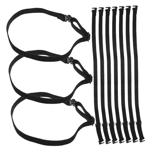 DIYEAH 10 Stück Fliegenbindung Elastizbänder Fliege Elastischer Riemen Elastisches Band Anziehen Fliege Band Verstellbarer Nackengurt Stirnband Mit Schleife Bowknot-band Black Polyester von DIYEAH