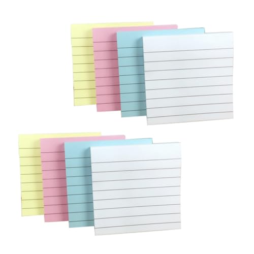 DIYEAH 10 Stück Horizontale Haftnotizen Scrapbooking Löschbar Zeitschrift Kreide Whiteboard Markierungen Tragbare Notizzettel Notizblock Büromitteilungsnotizen Memo-aufkleber Papier von DIYEAH