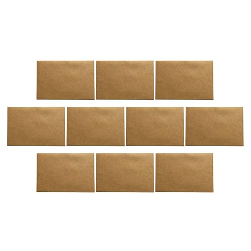 DIYEAH 10 Stück Kraft papiertüte mit Schnalle Umschläge selbstklebend Geldumschläge umschlag envelope bescherung Postkarten-Aufbewahrungstasche Multifunktions-Aktentasche aus Papier Brown von DIYEAH